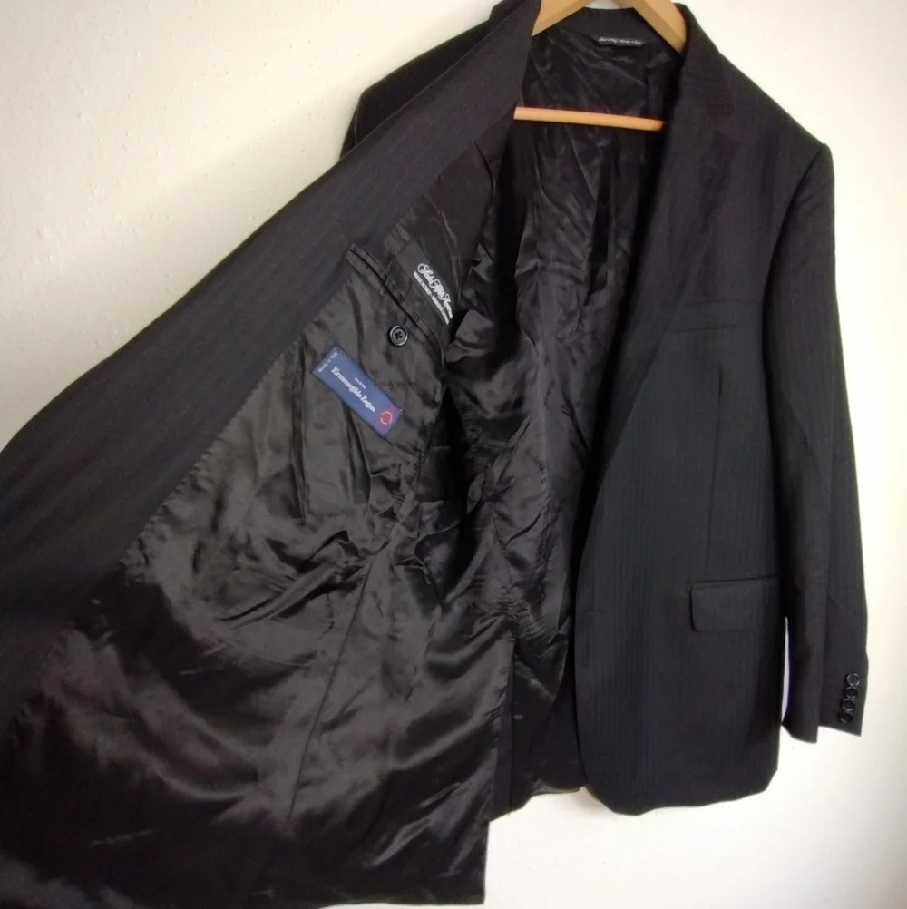 Ermenegildo Zegna Saks Fifth Avenue Classic Wool Office Sport Coat Blazer Sz 44R - Picture 7 of 16